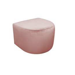 Fotel CLUB z podnóżkiem tkanina Welur