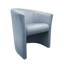 Fotel CLUB z podnóżkiem tkanina Welur