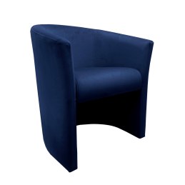 Fotel CLUB z podnóżkiem tkanina Welur