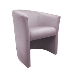 Fotel CLUB z podnóżkiem tkanina Welur