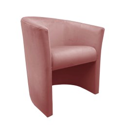 Fotel CLUB z podnóżkiem tkanina Welur