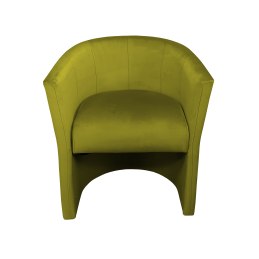 Fotel CLUB z podnóżkiem tkanina Welur