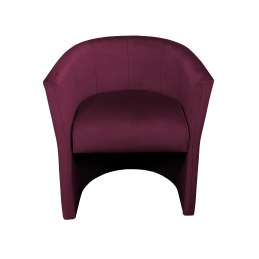 Fotel CLUB z podnóżkiem tkanina Welur