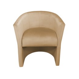 Fotel CLUB z podnóżkiem tkanina Welur