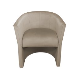 Fotel CLUB z podnóżkiem tkanina Welur