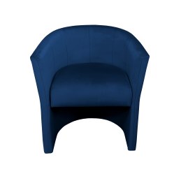 Fotel CLUB z podnóżkiem tkanina Welur