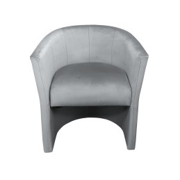 Fotel CLUB z podnóżkiem tkanina Welur