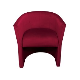 Fotel CLUB z podnóżkiem tkanina Welur