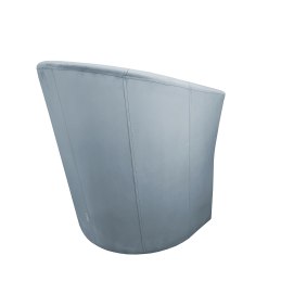 Fotel CLUB z podnóżkiem tkanina Welur