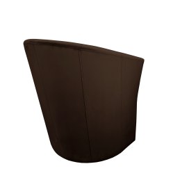 Fotel CLUB z podnóżkiem tkanina Welur