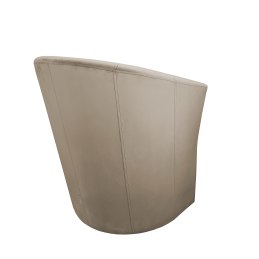 Fotel CLUB z podnóżkiem tkanina Welur