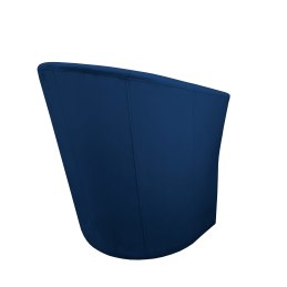 Fotel CLUB z podnóżkiem tkanina Welur