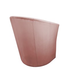 Fotel CLUB z podnóżkiem tkanina Welur