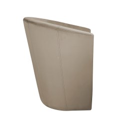 Fotel CLUB z podnóżkiem tkanina Welur