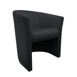 Fotel CLUB z podnóżkiem tkanina Welur