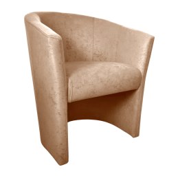 Fotel Club z podnóżkiem tkanina Mikrofaza