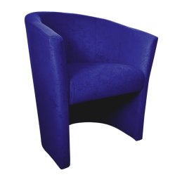 Fotel Club z podnóżkiem tkanina Mikrofaza