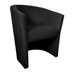 Fotel Club z podnóżkiem tkanina Mikrofaza