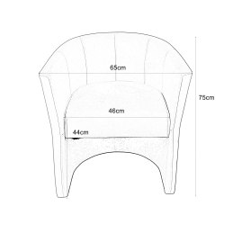 Fotel Club z podnóżkiem tkanina Eko skóra