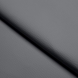 Fotel Club z podnóżkiem tkanina Eko skóra