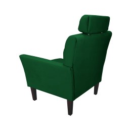 Fotel DENVER tkanina Welur noga drewniana