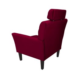 Fotel DENVER tkanina Welur noga drewniana