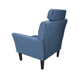 Fotel DENVER tkanina Welur noga drewniana