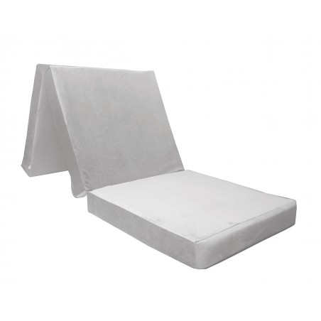 Materac składany Velvet 180x80x10 jasny szary