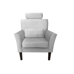 Fotel DENVER tkanina Welur noga drewniana