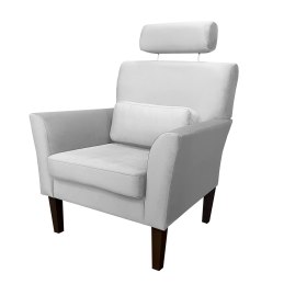 Fotel DENVER tkanina Welur noga drewniana