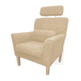 Fotel DENVER tkanina Rolf noga drewniana