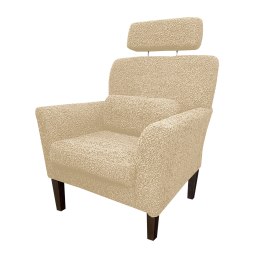 Fotel DENVER tkanina Rolf noga drewniana