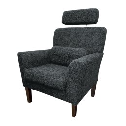 Fotel DENVER tkanina Rolf noga drewniana