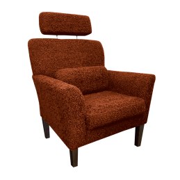 Fotel DENVER tkanina Rolf noga drewniana