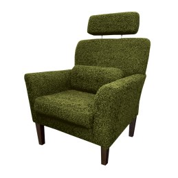 Fotel DENVER tkanina Rolf noga drewniana