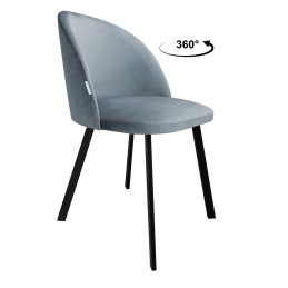 Krzesło Colin – tapicerowane, metalowe nogi