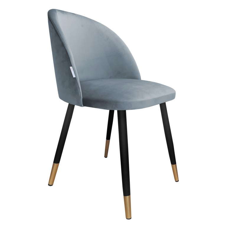 Krzesło Colin – tapicerowane, metalowe nogi