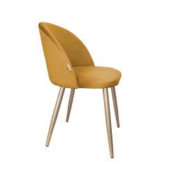 Krzesło Colin – tapicerowane, metalowe nogi