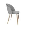 Krzesło Colin – tapicerowane, metalowe nogi