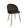 Krzesło Colin – tapicerowane, metalowe nogi