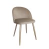 Krzesło Colin – tapicerowane, metalowe nogi