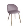 Krzesło Colin – tapicerowane, metalowe nogi