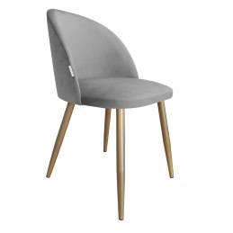 Krzesło Colin – tapicerowane, metalowe nogi