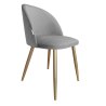 Krzesło Colin – tapicerowane, metalowe nogi