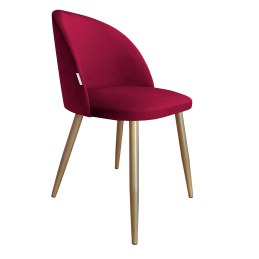 Krzesło Colin – tapicerowane, metalowe nogi