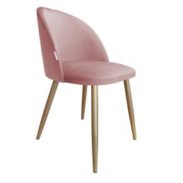 Krzesło Colin – tapicerowane, metalowe nogi