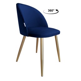 Krzesło Colin – tapicerowane, metalowe nogi