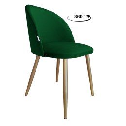 Krzesło Colin – tapicerowane, metalowe nogi