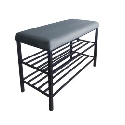 Szafka na buty SMART tkanina Welur stelaż metalowy Regał Półka