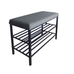 Szafka na buty SMART tkanina Welur stelaż metalowy Regał Półka